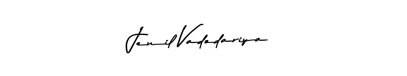 Asem Kandis PERSONAL USE is a professional signature style that is perfect for those who want to add a touch of class to their signature. It is also a great choice for those who want to make their signature more unique. Get Jenil Vadodariya name to fancy signature for free. Jenil Vadodariya signature style 9 images and pictures png