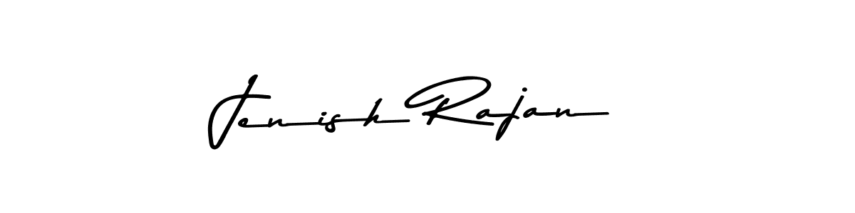 Make a beautiful signature design for name Jenish Rajan. With this signature (Asem Kandis PERSONAL USE) style, you can create a handwritten signature for free. Jenish Rajan signature style 9 images and pictures png
