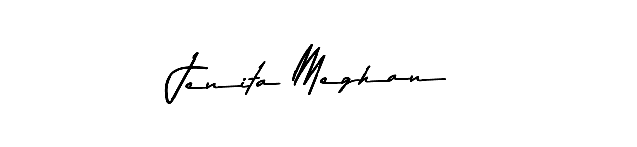 Here are the top 10 professional signature styles for the name Jenita Meghan. These are the best autograph styles you can use for your name. Jenita Meghan signature style 9 images and pictures png