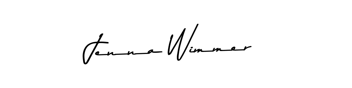 Make a beautiful signature design for name Jenna Wimmer. With this signature (Asem Kandis PERSONAL USE) style, you can create a handwritten signature for free. Jenna Wimmer signature style 9 images and pictures png