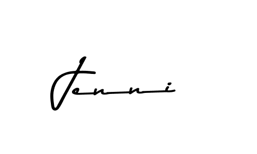 Jenni stylish signature style. Best Handwritten Sign (Asem Kandis PERSONAL USE) for my name. Handwritten Signature Collection Ideas for my name Jenni. Jenni signature style 9 images and pictures png