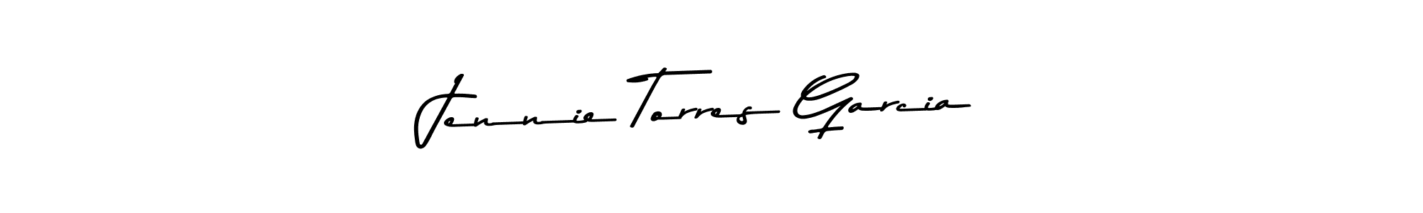 Make a beautiful signature design for name Jennie Torres Garcia. With this signature (Asem Kandis PERSONAL USE) style, you can create a handwritten signature for free. Jennie Torres Garcia signature style 9 images and pictures png