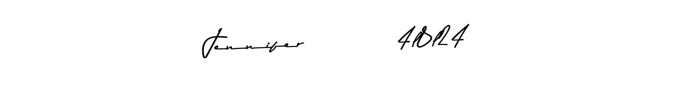 if you are searching for the best signature style for your name Jennifer          4l8l24. so please give up your signature search. here we have designed multiple signature styles  using Asem Kandis PERSONAL USE. Jennifer          4l8l24 signature style 9 images and pictures png