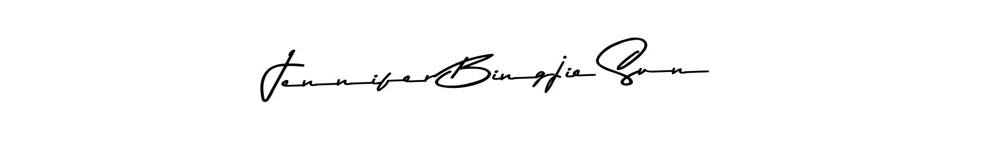 Jennifer Bingjie Sun stylish signature style. Best Handwritten Sign (Asem Kandis PERSONAL USE) for my name. Handwritten Signature Collection Ideas for my name Jennifer Bingjie Sun. Jennifer Bingjie Sun signature style 9 images and pictures png