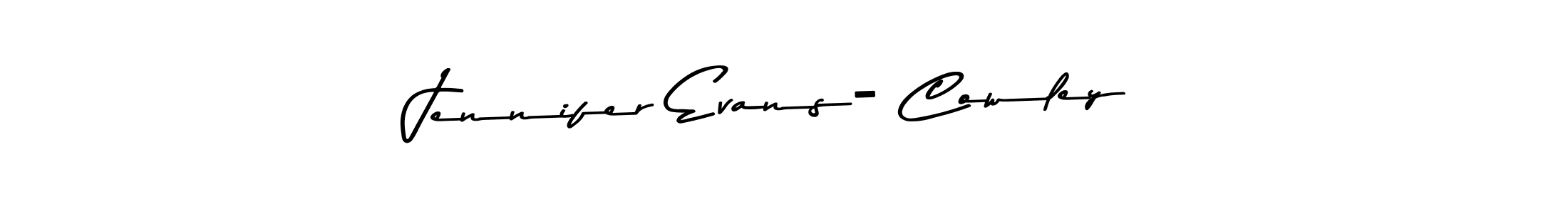 Use a signature maker to create a handwritten signature online. With this signature software, you can design (Asem Kandis PERSONAL USE) your own signature for name Jennifer Evans- Cowley. Jennifer Evans- Cowley signature style 9 images and pictures png