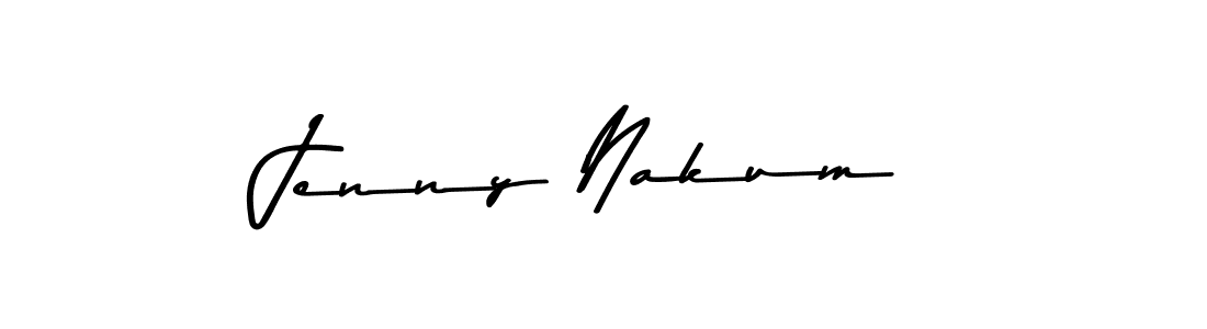 Jenny Nakum stylish signature style. Best Handwritten Sign (Asem Kandis PERSONAL USE) for my name. Handwritten Signature Collection Ideas for my name Jenny Nakum. Jenny Nakum signature style 9 images and pictures png
