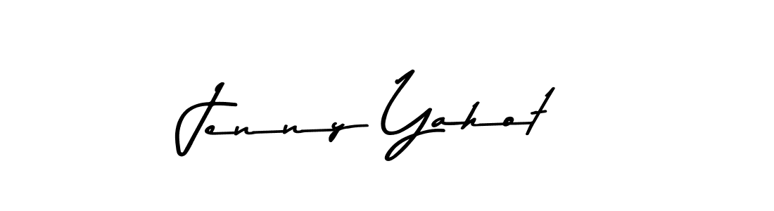 How to make Jenny Yahot name signature. Use Asem Kandis PERSONAL USE style for creating short signs online. This is the latest handwritten sign. Jenny Yahot signature style 9 images and pictures png