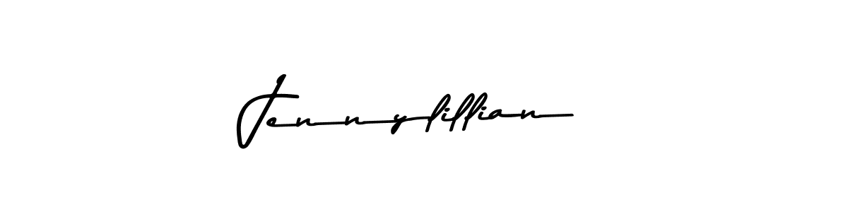 Design your own signature with our free online signature maker. With this signature software, you can create a handwritten (Asem Kandis PERSONAL USE) signature for name Jennylillian. Jennylillian signature style 9 images and pictures png