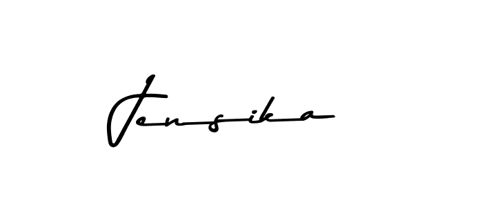 How to make Jensika signature? Asem Kandis PERSONAL USE is a professional autograph style. Create handwritten signature for Jensika name. Jensika signature style 9 images and pictures png