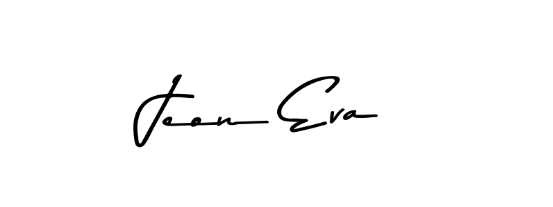 The best way (Asem Kandis PERSONAL USE) to make a short signature is to pick only two or three words in your name. The name Jeon Eva include a total of six letters. For converting this name. Jeon Eva signature style 9 images and pictures png