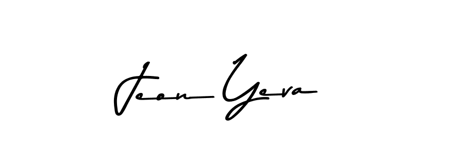 Similarly Asem Kandis PERSONAL USE is the best handwritten signature design. Signature creator online .You can use it as an online autograph creator for name Jeon Yeva. Jeon Yeva signature style 9 images and pictures png