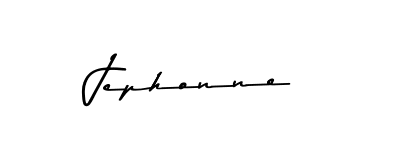 Create a beautiful signature design for name Jephonne. With this signature (Asem Kandis PERSONAL USE) fonts, you can make a handwritten signature for free. Jephonne signature style 9 images and pictures png