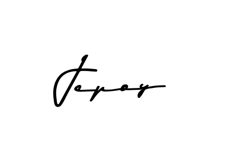 Use a signature maker to create a handwritten signature online. With this signature software, you can design (Asem Kandis PERSONAL USE) your own signature for name Jepoy. Jepoy signature style 9 images and pictures png