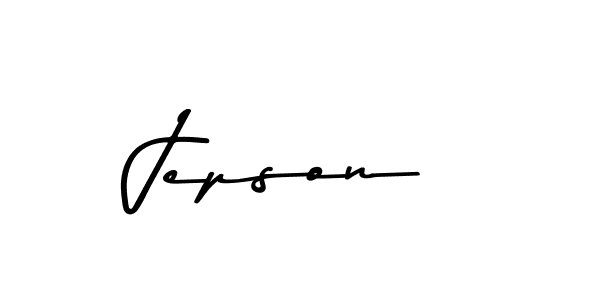 Jepson stylish signature style. Best Handwritten Sign (Asem Kandis PERSONAL USE) for my name. Handwritten Signature Collection Ideas for my name Jepson. Jepson signature style 9 images and pictures png