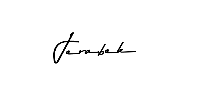 Jerabek stylish signature style. Best Handwritten Sign (Asem Kandis PERSONAL USE) for my name. Handwritten Signature Collection Ideas for my name Jerabek. Jerabek signature style 9 images and pictures png