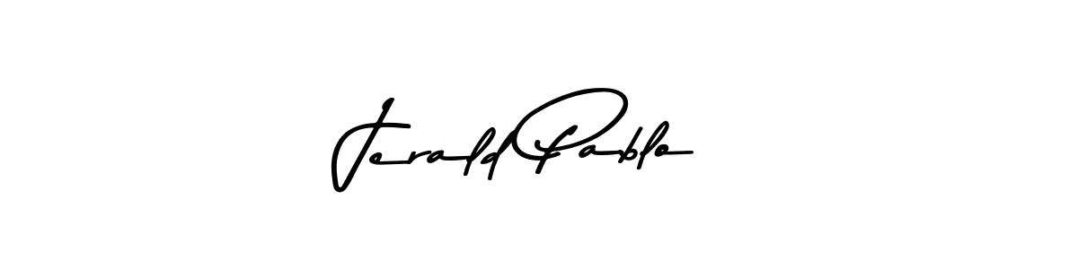 Jerald Pablo stylish signature style. Best Handwritten Sign (Asem Kandis PERSONAL USE) for my name. Handwritten Signature Collection Ideas for my name Jerald Pablo. Jerald Pablo signature style 9 images and pictures png