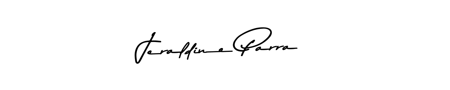 Make a beautiful signature design for name Jeraldine Parra. With this signature (Asem Kandis PERSONAL USE) style, you can create a handwritten signature for free. Jeraldine Parra signature style 9 images and pictures png