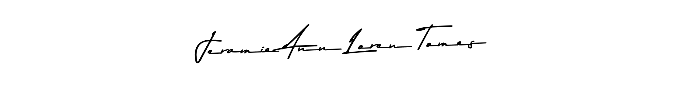 You should practise on your own different ways (Asem Kandis PERSONAL USE) to write your name (Jeramie Ann Loren Tomes) in signature. don't let someone else do it for you. Jeramie Ann Loren Tomes signature style 9 images and pictures png