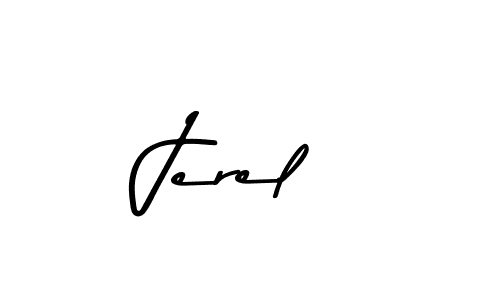 if you are searching for the best signature style for your name Jerel. so please give up your signature search. here we have designed multiple signature styles  using Asem Kandis PERSONAL USE. Jerel signature style 9 images and pictures png