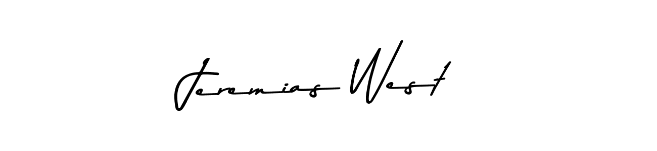 Create a beautiful signature design for name Jeremias West. With this signature (Asem Kandis PERSONAL USE) fonts, you can make a handwritten signature for free. Jeremias West signature style 9 images and pictures png