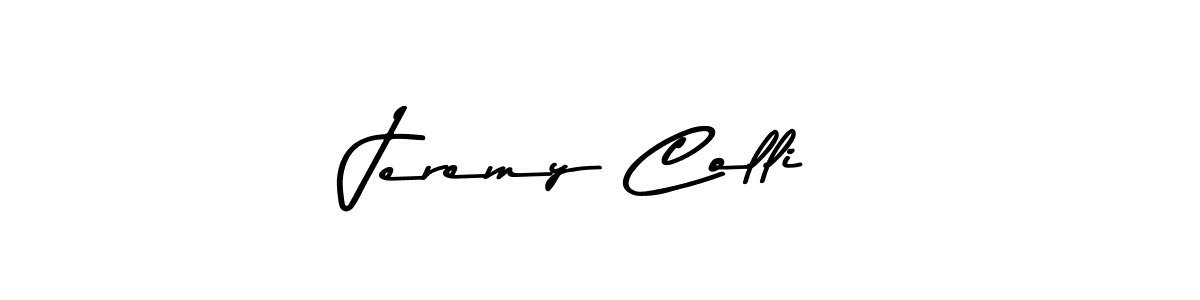 How to make Jeremy Colli name signature. Use Asem Kandis PERSONAL USE style for creating short signs online. This is the latest handwritten sign. Jeremy Colli signature style 9 images and pictures png