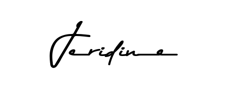 Generate high-definition signature styles for Jeridine. The Asem Kandis PERSONAL USE typeface ensures crisp legibility and sophisticated design. Jeridine signature style 9 images and pictures png