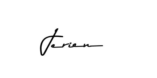 Use a signature maker to create a handwritten signature online. With this signature software, you can design (Asem Kandis PERSONAL USE) your own signature for name Jerien. Jerien signature style 9 images and pictures png