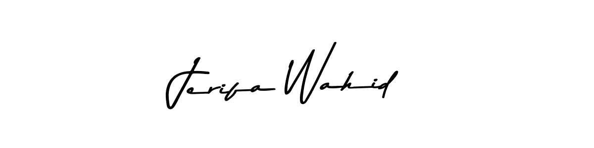 Here are the top 10 professional signature styles for the name Jerifa Wahid. These are the best autograph styles you can use for your name. Jerifa Wahid signature style 9 images and pictures png