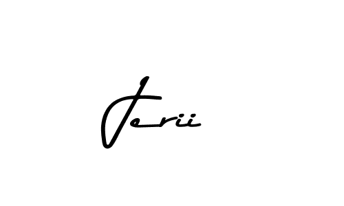Use a signature maker to create a handwritten signature online. With this signature software, you can design (Asem Kandis PERSONAL USE) your own signature for name Jerii. Jerii signature style 9 images and pictures png