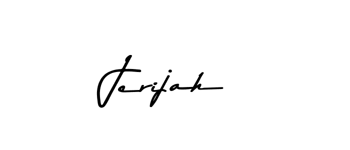 Create a beautiful signature design for name Jerijah. With this signature (Asem Kandis PERSONAL USE) fonts, you can make a handwritten signature for free. Jerijah signature style 9 images and pictures png