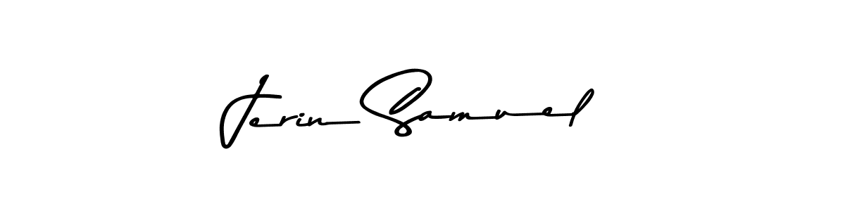 Asem Kandis PERSONAL USE is a professional signature style that is perfect for those who want to add a touch of class to their signature. It is also a great choice for those who want to make their signature more unique. Get Jerin Samuel name to fancy signature for free. Jerin Samuel signature style 9 images and pictures png