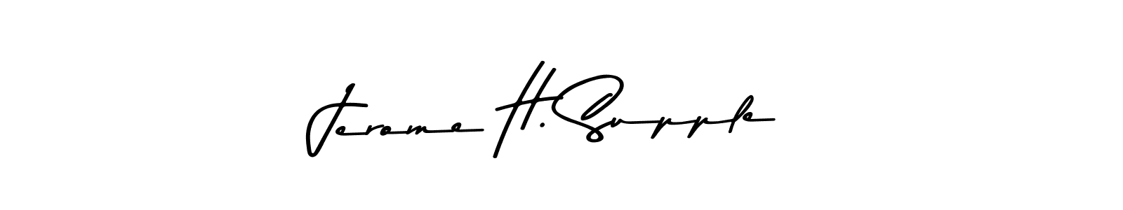 Jerome H. Supple stylish signature style. Best Handwritten Sign (Asem Kandis PERSONAL USE) for my name. Handwritten Signature Collection Ideas for my name Jerome H. Supple. Jerome H. Supple signature style 9 images and pictures png