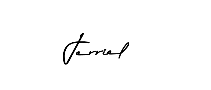 Once you've used our free online signature maker to create your best signature Asem Kandis PERSONAL USE style, it's time to enjoy all of the benefits that Jerriel name signing documents. Jerriel signature style 9 images and pictures png