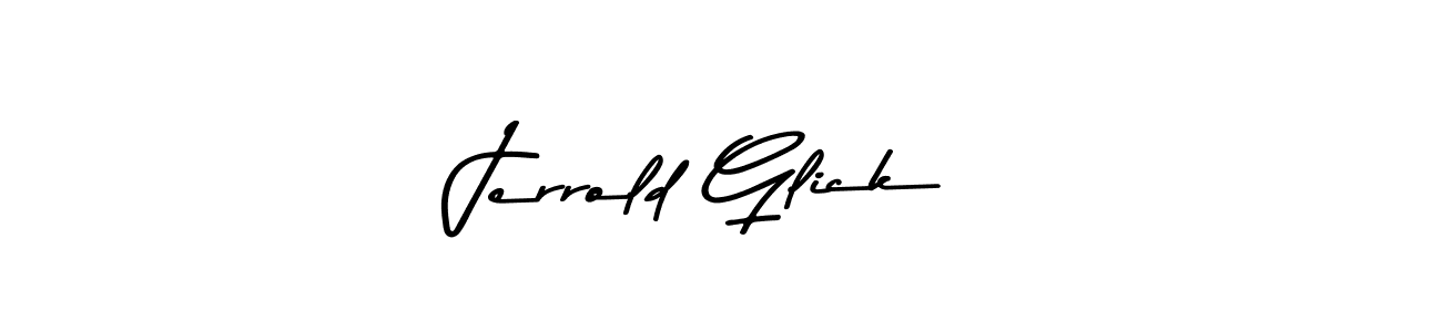 Jerrold Glick stylish signature style. Best Handwritten Sign (Asem Kandis PERSONAL USE) for my name. Handwritten Signature Collection Ideas for my name Jerrold Glick. Jerrold Glick signature style 9 images and pictures png