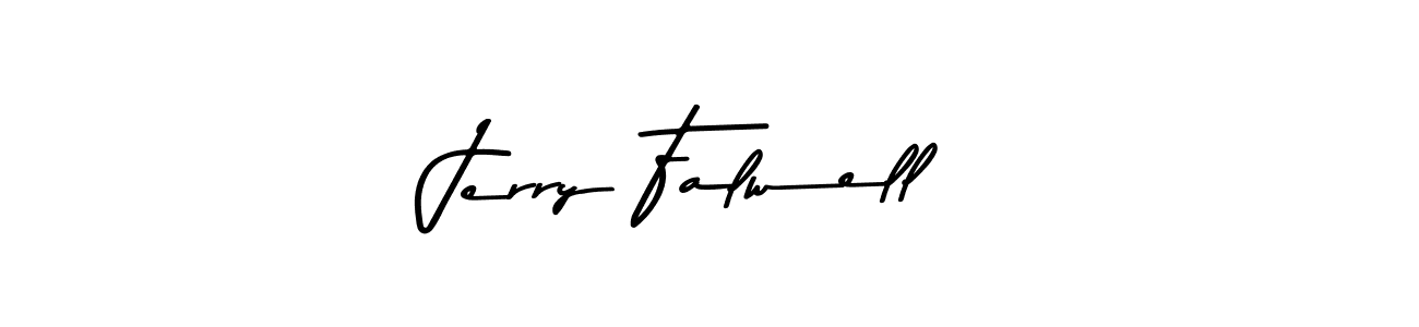 How to make Jerry Falwell name signature. Use Asem Kandis PERSONAL USE style for creating short signs online. This is the latest handwritten sign. Jerry Falwell signature style 9 images and pictures png
