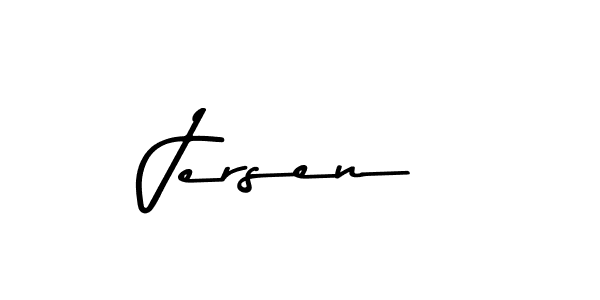 Design your own signature with our free online signature maker. With this signature software, you can create a handwritten (Asem Kandis PERSONAL USE) signature for name Jersen. Jersen signature style 9 images and pictures png