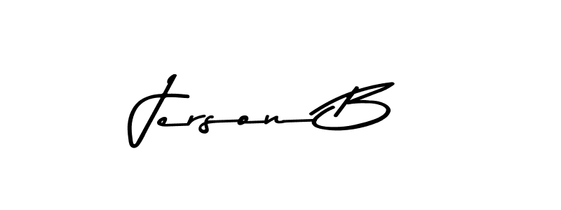 Also we have Jerson B name is the best signature style. Create professional handwritten signature collection using Asem Kandis PERSONAL USE autograph style. Jerson B signature style 9 images and pictures png