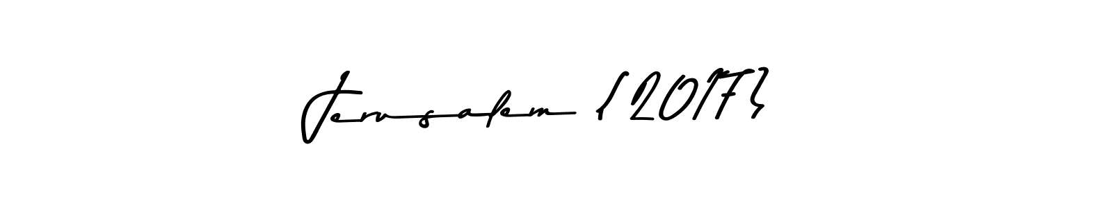 How to make Jerusalem (2017) signature? Asem Kandis PERSONAL USE is a professional autograph style. Create handwritten signature for Jerusalem (2017) name. Jerusalem (2017) signature style 9 images and pictures png