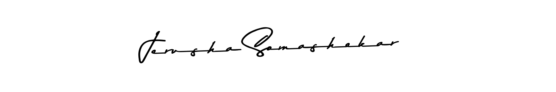 Check out images of Autograph of Jerusha Somashekar name. Actor Jerusha Somashekar Signature Style. Asem Kandis PERSONAL USE is a professional sign style online. Jerusha Somashekar signature style 9 images and pictures png