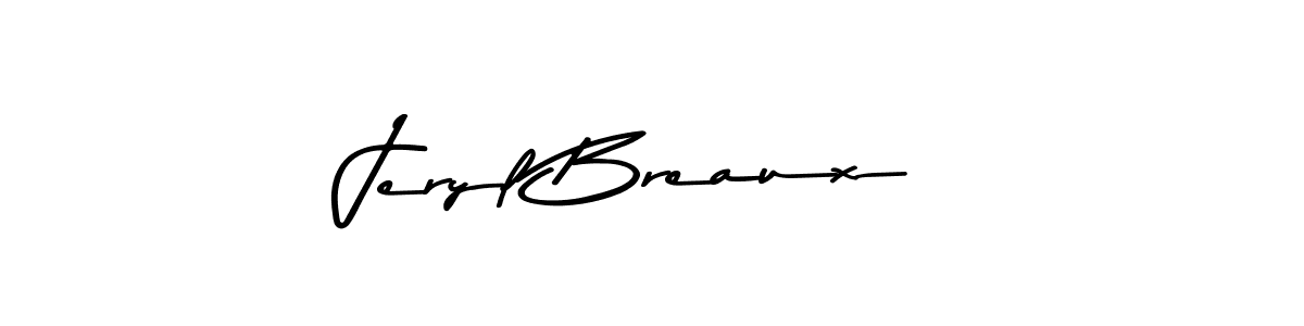 This is the best signature style for the Jeryl Breaux name. Also you like these signature font (Asem Kandis PERSONAL USE). Mix name signature. Jeryl Breaux signature style 9 images and pictures png