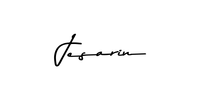 Design your own signature with our free online signature maker. With this signature software, you can create a handwritten (Asem Kandis PERSONAL USE) signature for name Jesarin. Jesarin signature style 9 images and pictures png
