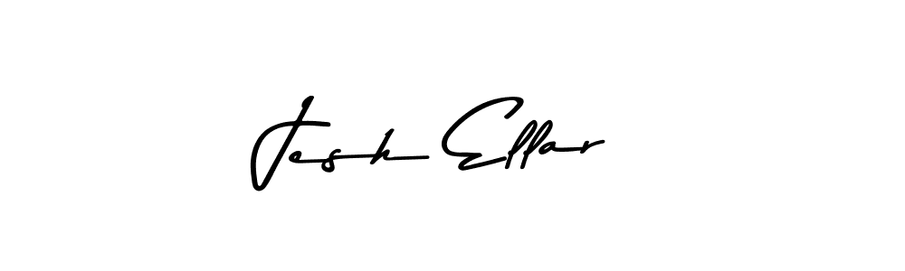 Make a beautiful signature design for name Jesh Ellar. With this signature (Asem Kandis PERSONAL USE) style, you can create a handwritten signature for free. Jesh Ellar signature style 9 images and pictures png