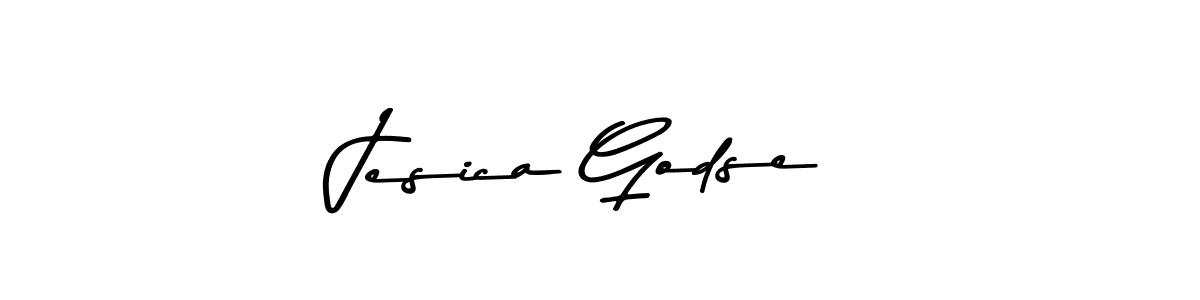 Design your own signature with our free online signature maker. With this signature software, you can create a handwritten (Asem Kandis PERSONAL USE) signature for name Jesica Godse. Jesica Godse signature style 9 images and pictures png