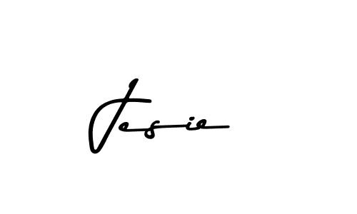 How to make Jesie name signature. Use Asem Kandis PERSONAL USE style for creating short signs online. This is the latest handwritten sign. Jesie signature style 9 images and pictures png