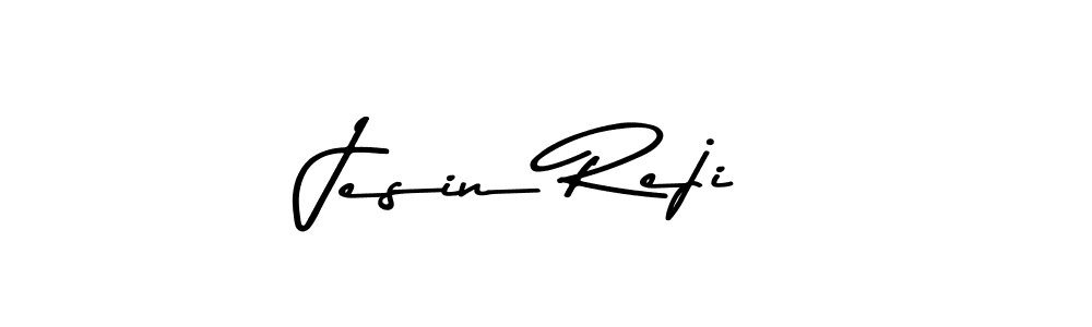 Make a beautiful signature design for name Jesin Reji. With this signature (Asem Kandis PERSONAL USE) style, you can create a handwritten signature for free. Jesin Reji signature style 9 images and pictures png