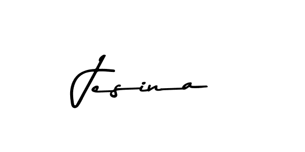 Create a beautiful signature design for name Jesina. With this signature (Asem Kandis PERSONAL USE) fonts, you can make a handwritten signature for free. Jesina signature style 9 images and pictures png