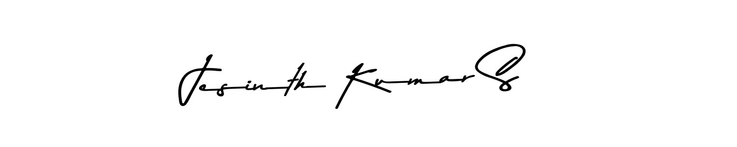 Use a signature maker to create a handwritten signature online. With this signature software, you can design (Asem Kandis PERSONAL USE) your own signature for name Jesinth Kumar S. Jesinth Kumar S signature style 9 images and pictures png