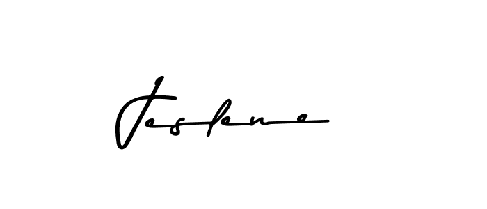 How to make Jeslene signature? Asem Kandis PERSONAL USE is a professional autograph style. Create handwritten signature for Jeslene name. Jeslene signature style 9 images and pictures png