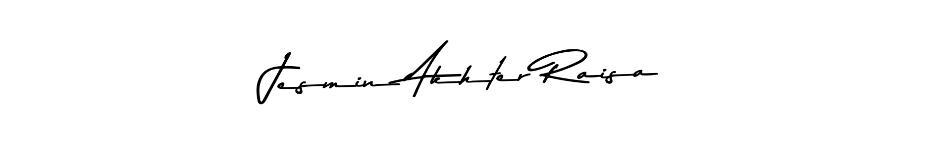 Create a beautiful signature design for name Jesmin Akhter Raisa. With this signature (Asem Kandis PERSONAL USE) fonts, you can make a handwritten signature for free. Jesmin Akhter Raisa signature style 9 images and pictures png