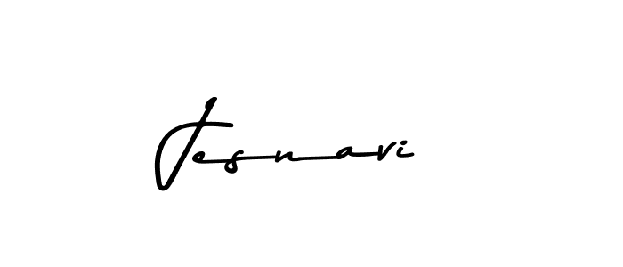 How to make Jesnavi name signature. Use Asem Kandis PERSONAL USE style for creating short signs online. This is the latest handwritten sign. Jesnavi signature style 9 images and pictures png